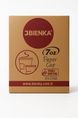 Bıenka Karton Bardak 7 oz 3000li - 