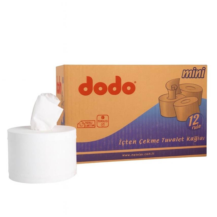 Dodo İçten Çekme Tuvalet Kağıdı 4 kg 12 Rulo - 1