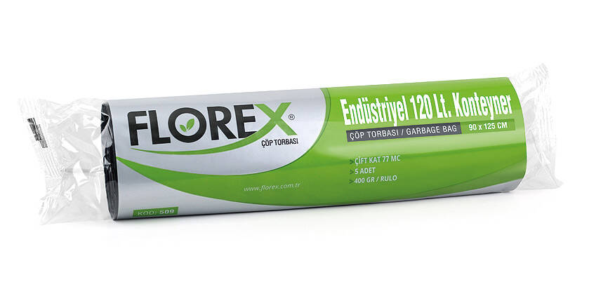 Endüstriyel 120 lt Konteyner 400gr Çöp Torbası (siyah) - 1