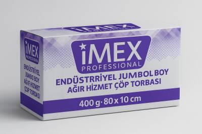 İmex Endüstriyel Jumbo Boy Çöp Torbası 80*110 (400gr) - 