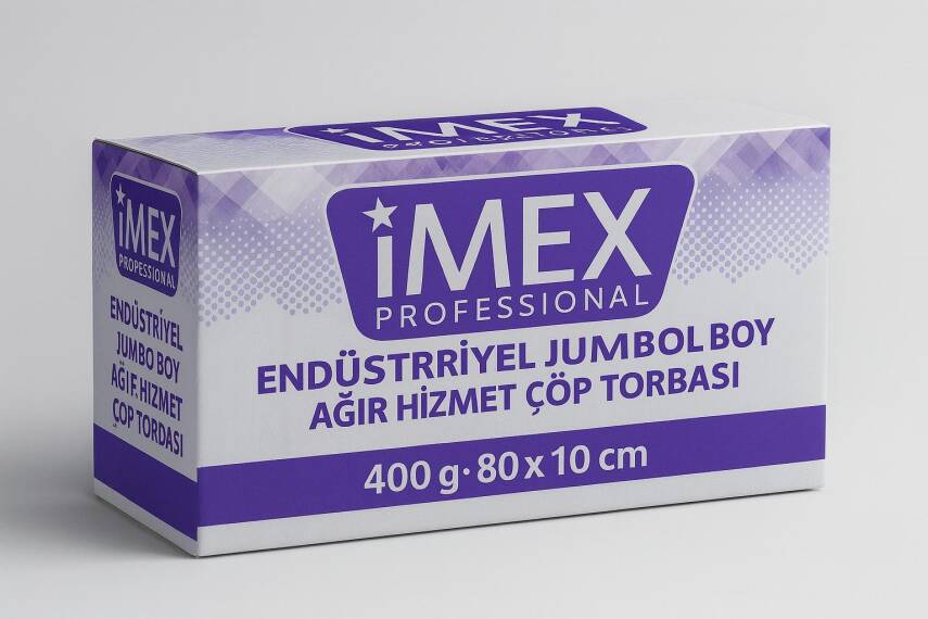 İmex Endüstriyel Jumbo Boy Çöp Torbası 80*110 (400gr) - 1