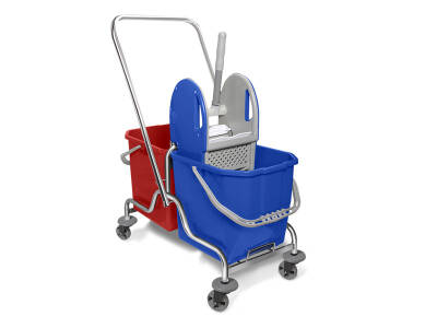 Krom Çift Kovalı Temizlik Seti - 