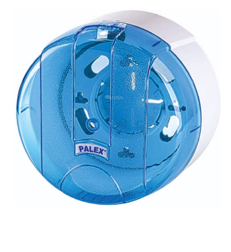 Mini Pratik Tuvalet Kağıdı Dispenseri Şeffaf Mavi - 1